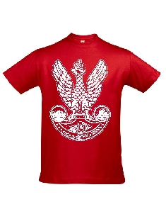 T-shirt czerwony Orzeł AK